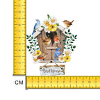 Bird House Iron on Fabric Heat Transfer DTF-214