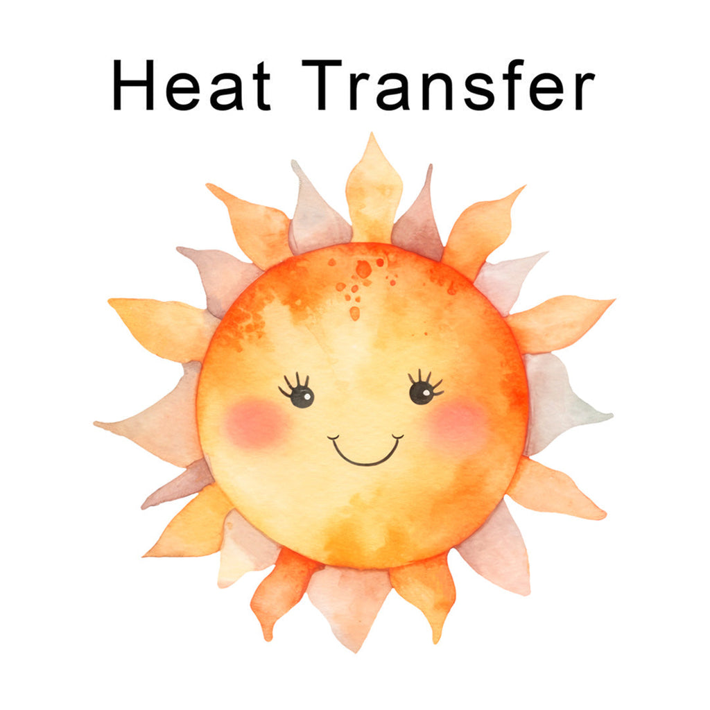 Happy Sunshine Iron on Fabric Heat Transfer DTF-215