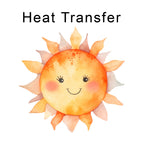 Happy Sunshine Iron on Fabric Heat Transfer DTF-215