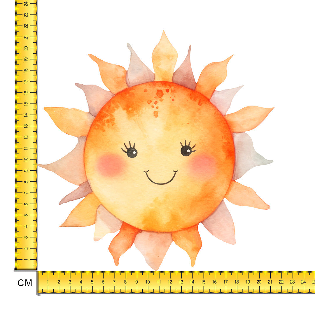 Happy Sunshine Iron on Fabric Heat Transfer DTF-215