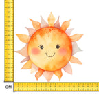 Happy Sunshine Iron on Fabric Heat Transfer DTF-215