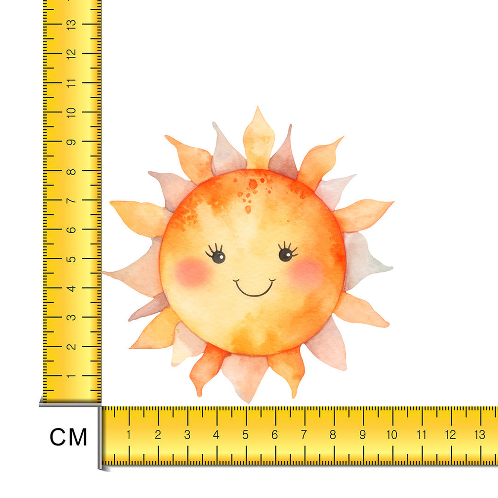 Happy Sunshine Iron on Fabric Heat Transfer DTF-215