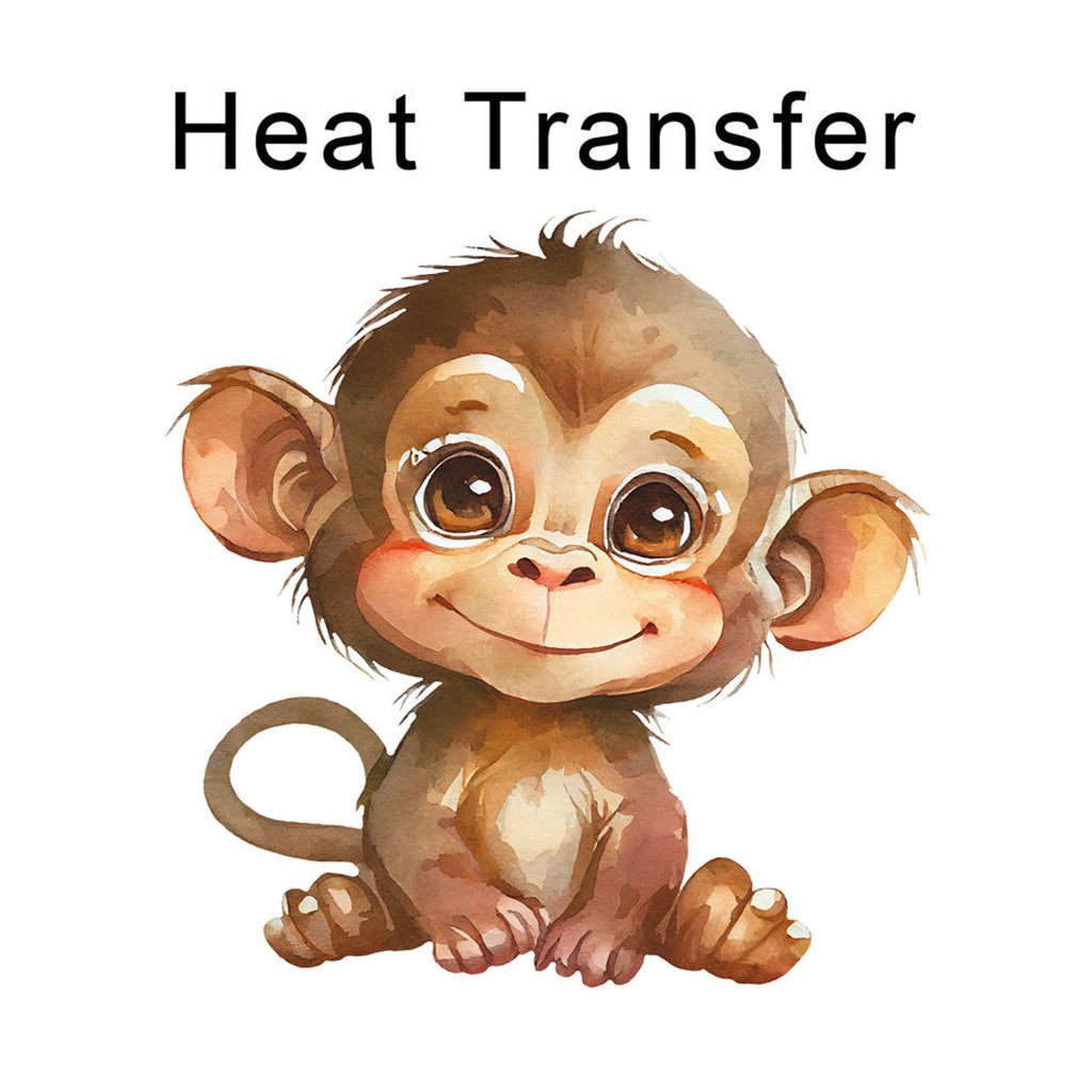 Cheeky Monkey Iron on Fabric Heat Transfer DTF-216