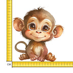 Cheeky Monkey Iron on Fabric Heat Transfer DTF-216