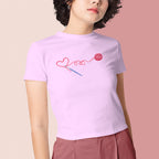 Crochet Love Iron on Fabric Heat Transfer DTF-217