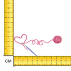 Crochet Love Iron on Fabric Heat Transfer DTF-217