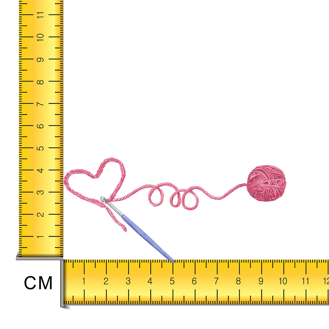Crochet Love Iron on Fabric Heat Transfer DTF-217