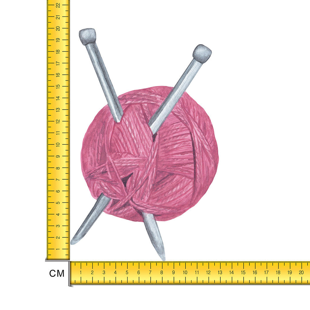 Knitting Iron on Fabric Heat Transfer DTF-218