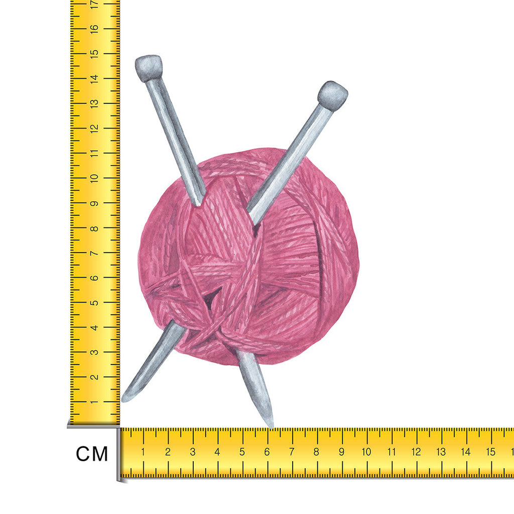 Knitting Iron on Fabric Heat Transfer DTF-218