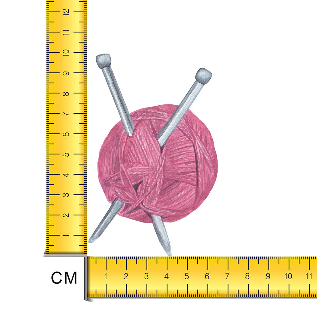 Knitting Iron on Fabric Heat Transfer DTF-218