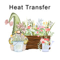 Gardening Gnome Iron on Fabric Heat Transfer DTF-219