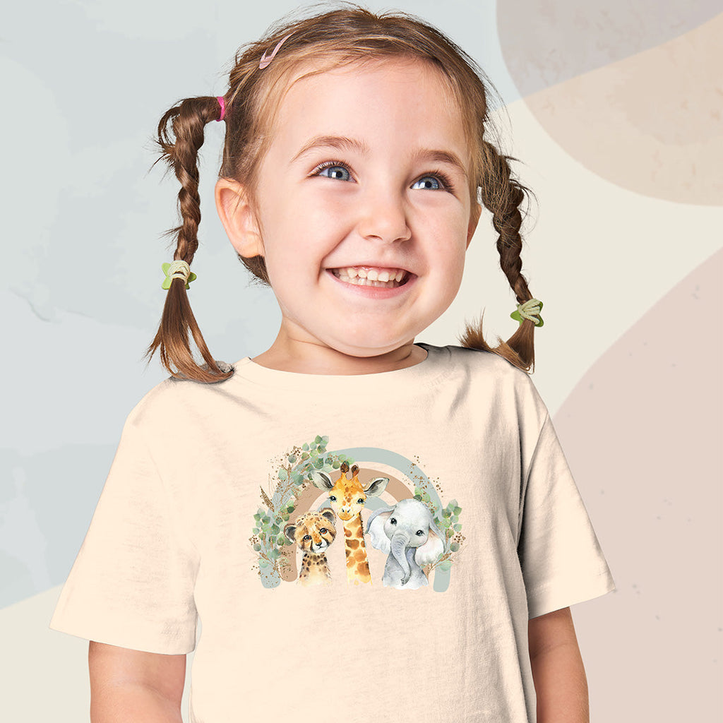 Rainbow Safari Iron on Fabric Heat Transfer DTF-220