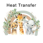 Rainbow Safari Iron on Fabric Heat Transfer DTF-220