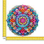 Rainbow Mandala Iron on Fabric Heat Transfer DTF-221