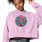 Rainbow Mandala Iron on Fabric Heat Transfer DTF-221