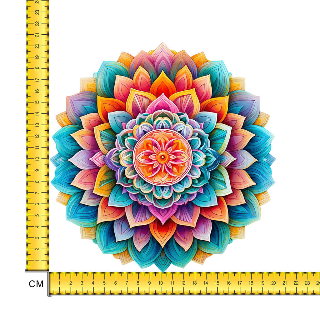 Trippy Mandala Iron on Fabric Heat Transfer DTF-222