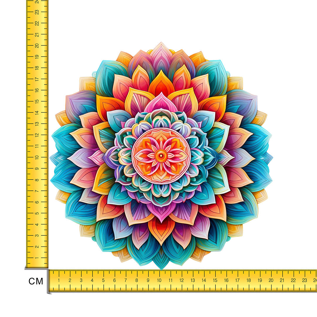 Trippy Mandala Iron on Fabric Heat Transfer DTF-222
