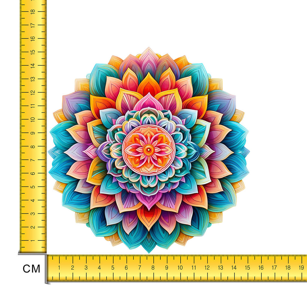 Trippy Mandala Iron on Fabric Heat Transfer DTF-222