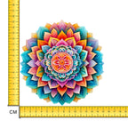 Trippy Mandala Iron on Fabric Heat Transfer DTF-222