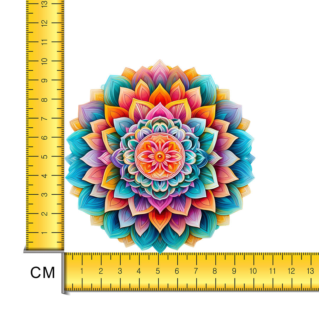 Trippy Mandala Iron on Fabric Heat Transfer DTF-222