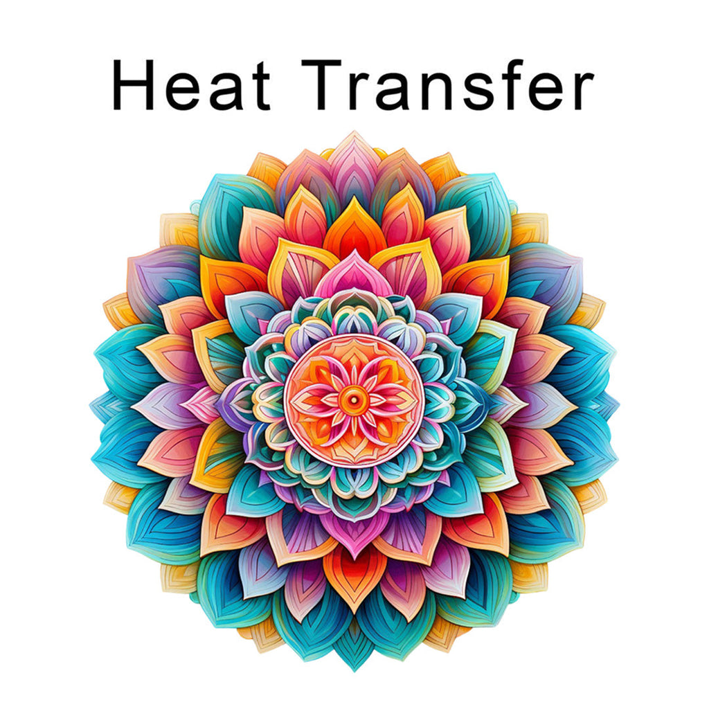 Trippy Mandala Iron on Fabric Heat Transfer DTF-222