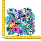 Dead Exotic Iron on Fabric Heat Transfer DTF-223