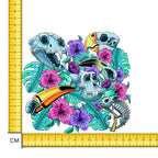 Dead Exotic Iron on Fabric Heat Transfer DTF-223
