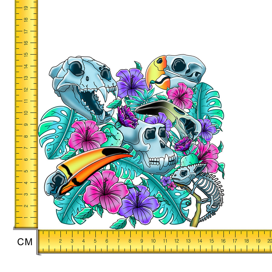 Dead Exotic Iron on Fabric Heat Transfer DTF-223