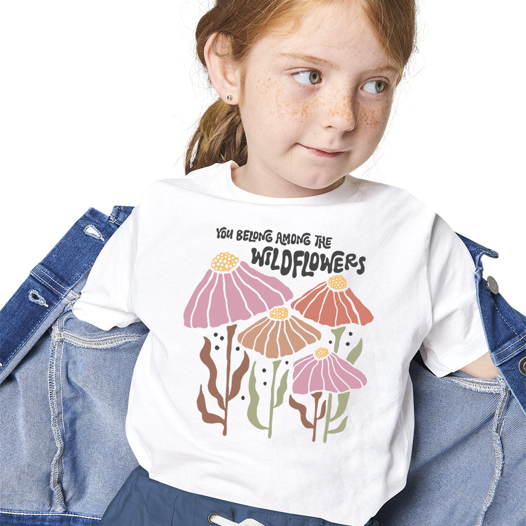 You Belong Among the Wildflowers Iron on Fabric Heat Transfer DTF-350