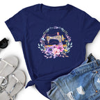 Sewing Machine Floral Wreath Iron on Fabric Heat Transfer DTF-353