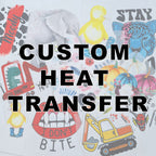 Custom Print Iron on fabric heat transfer DTF PYO