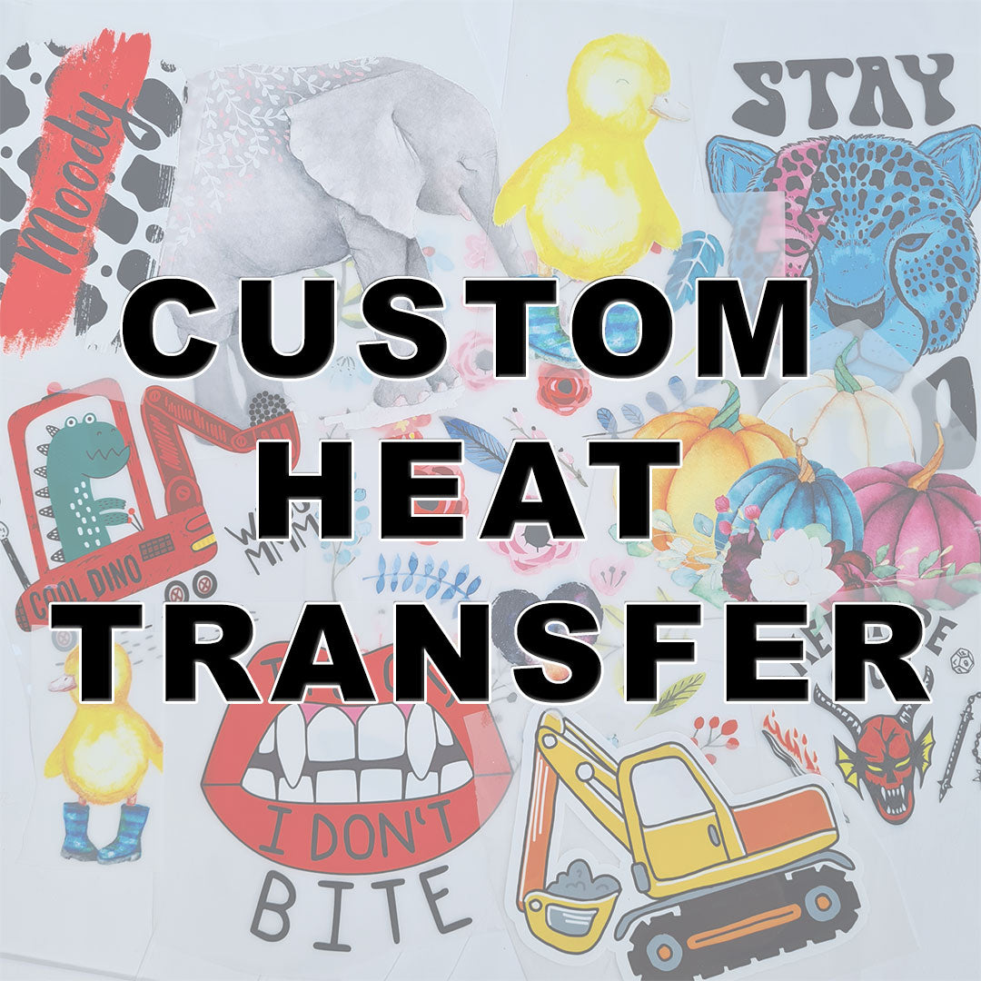 Custom Print Iron on fabric heat transfer DTF PYO