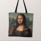 TOTE Da Vinci Mona Lisa Fabric Bag Panel