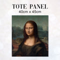 TOTE Da Vinci Mona Lisa Fabric Bag Panel