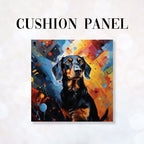 CUSHION Fabric Panel Dachshund CP-1250