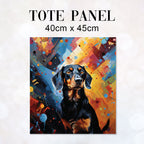 TOTE Dachshund Fabric Bag Panel