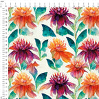 Dahlia Bright Blossom Fabric