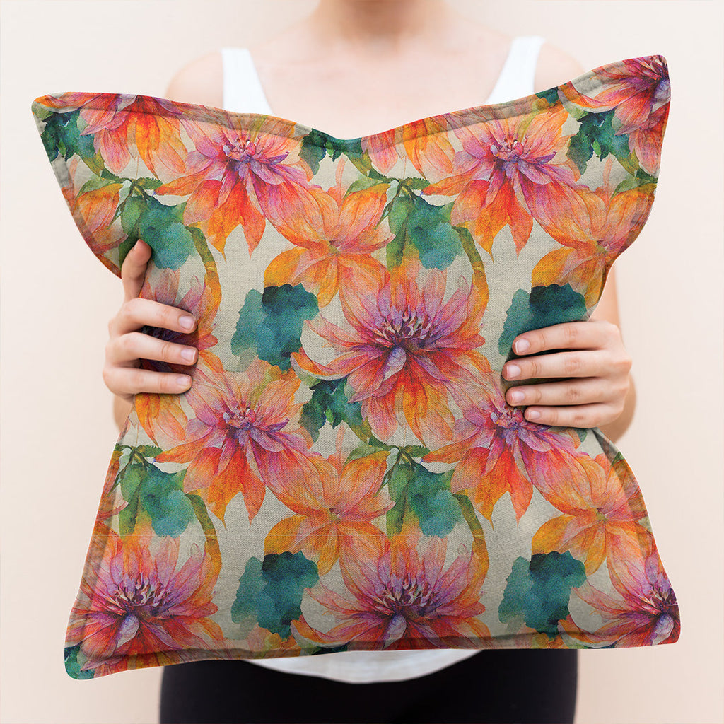 Dahlia Orange Blossom Fabric