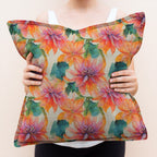 Dahlia Orange Blossom Fabric