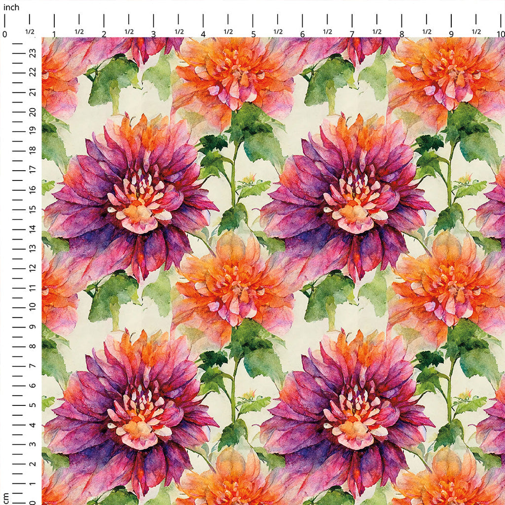 Dahlia Fresh Blossom Fabric