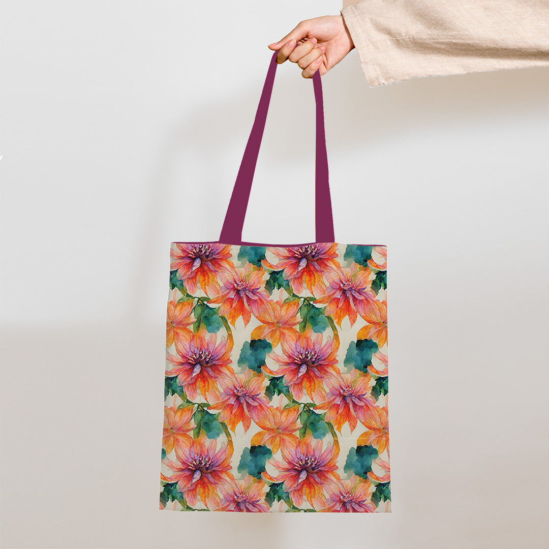 Dahlia Orange Blossom Fabric