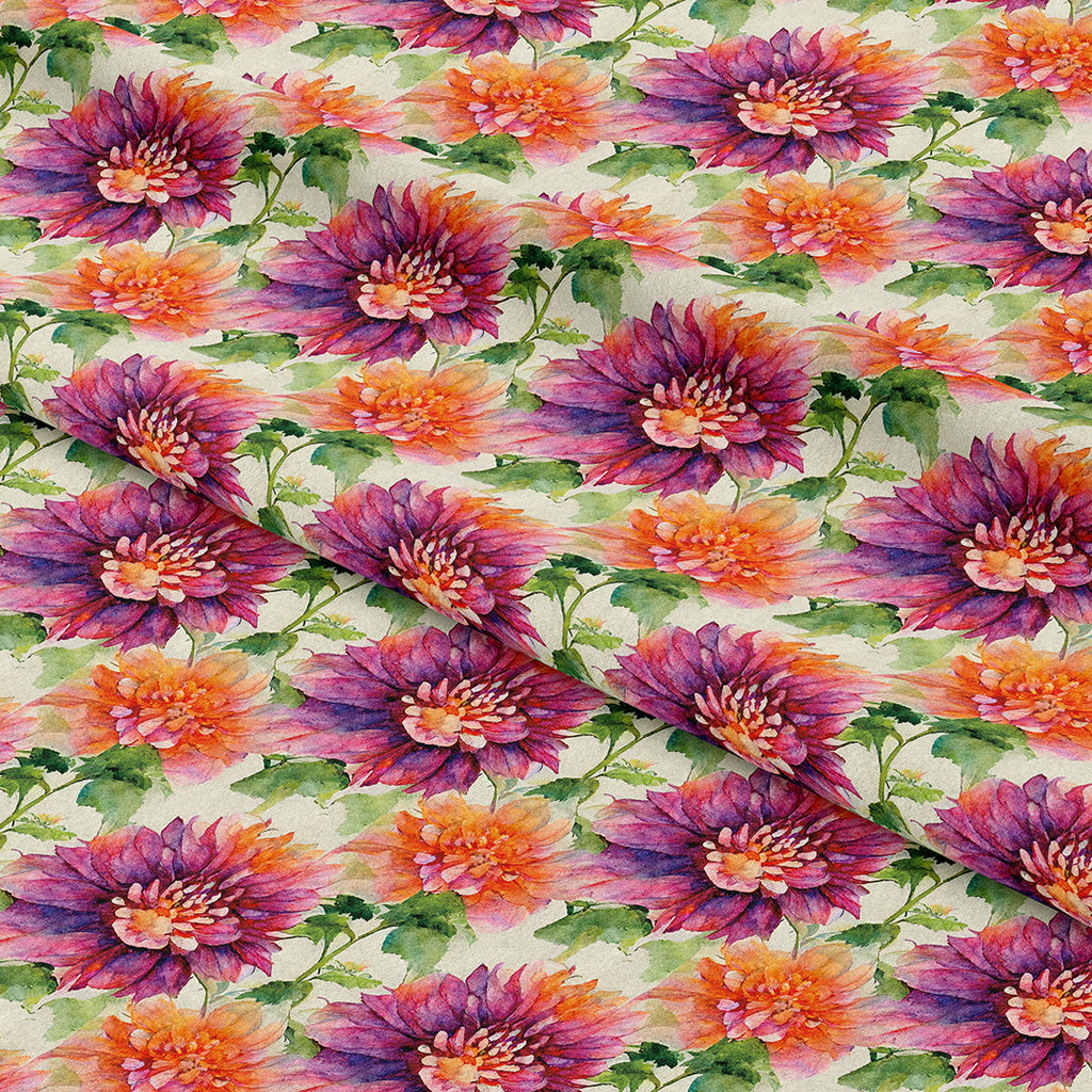 Dahlia Fresh Blossom Fabric
