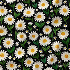 Daisy Black Fabric