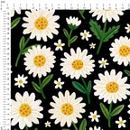 Daisy Black Fabric