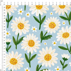Daisy Blue Fabric
