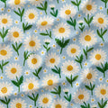Daisy Blue Fabric