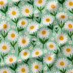 Daisy Mint Fabric