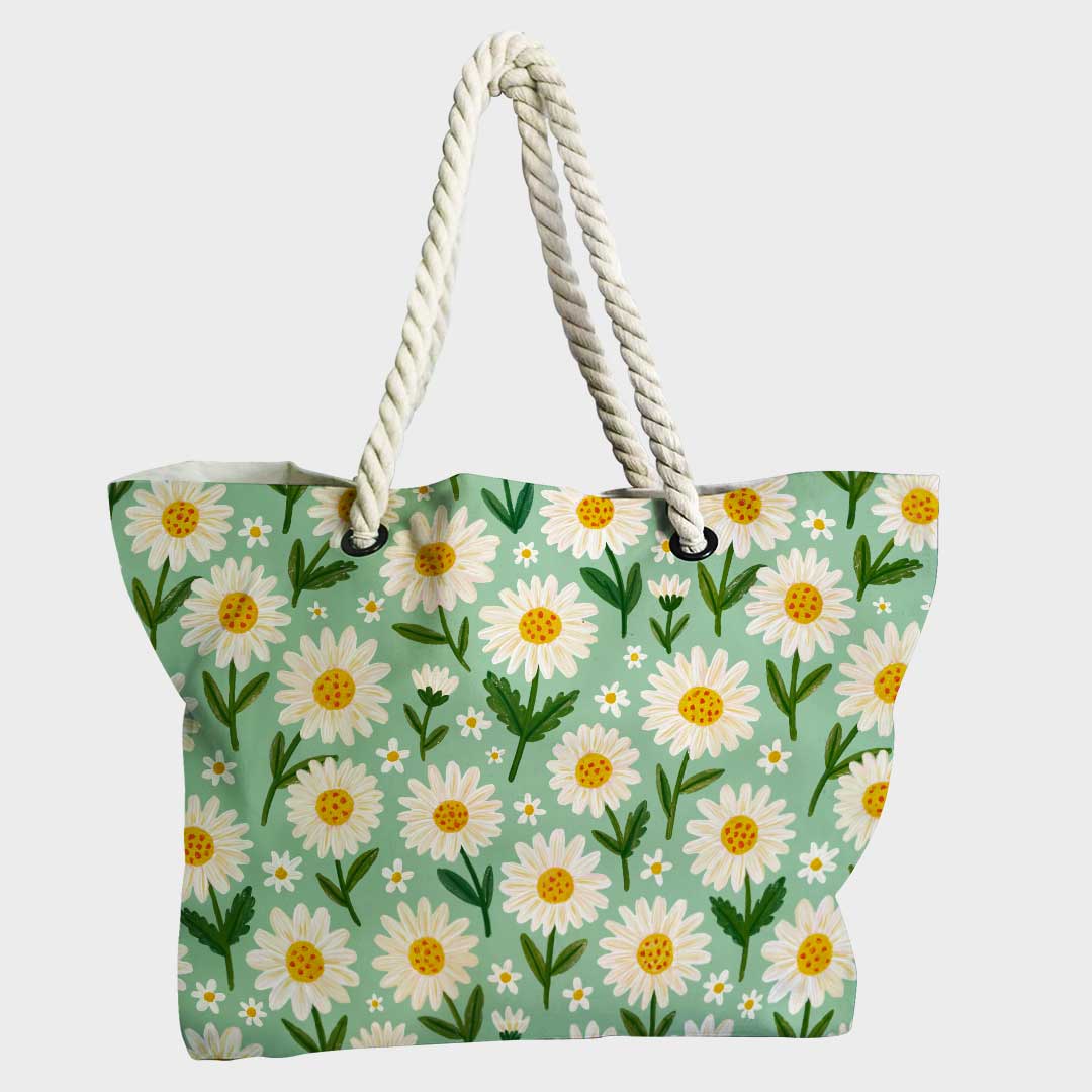 Daisy Mint Fabric