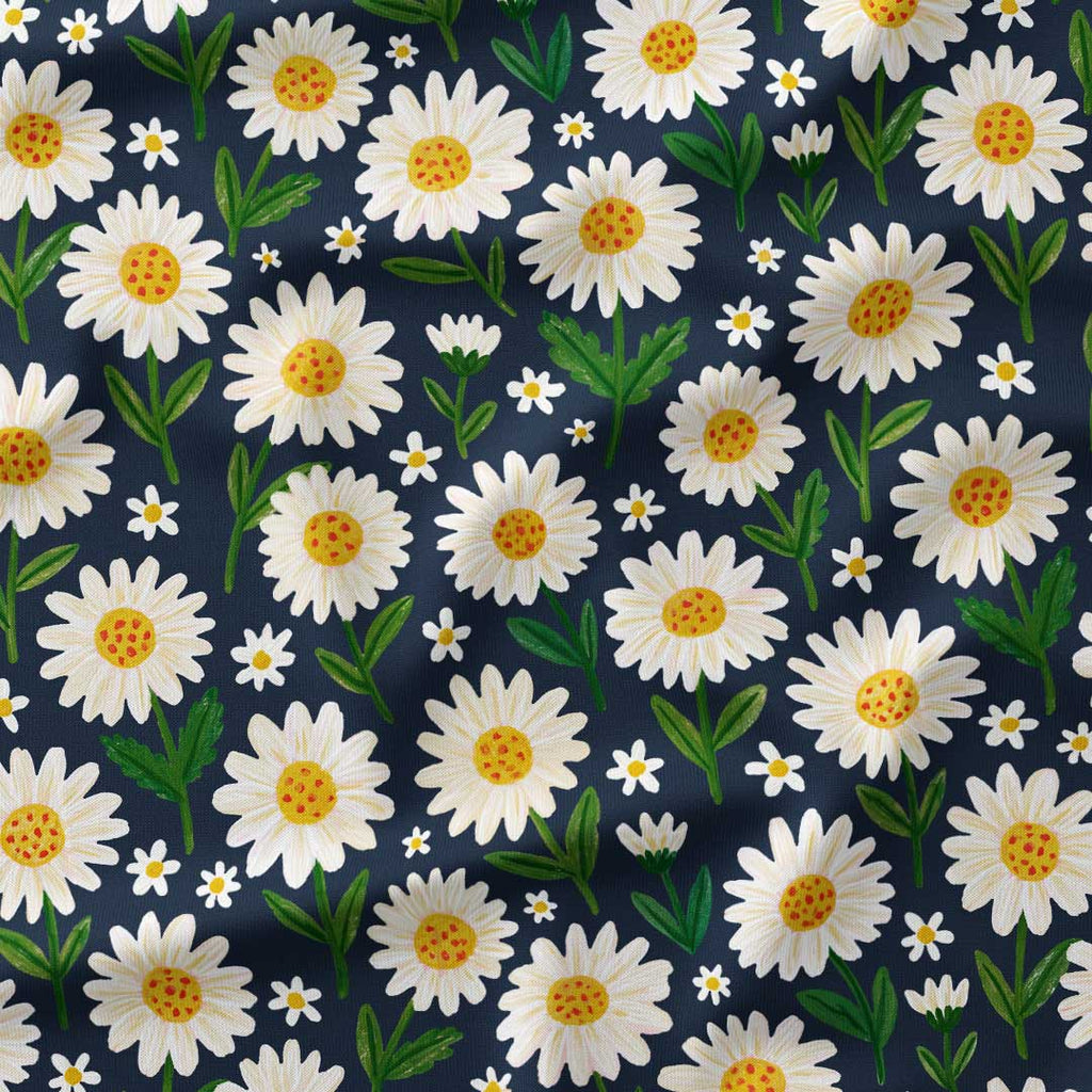 Daisy Navy Fabric