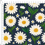 Daisy Navy Fabric